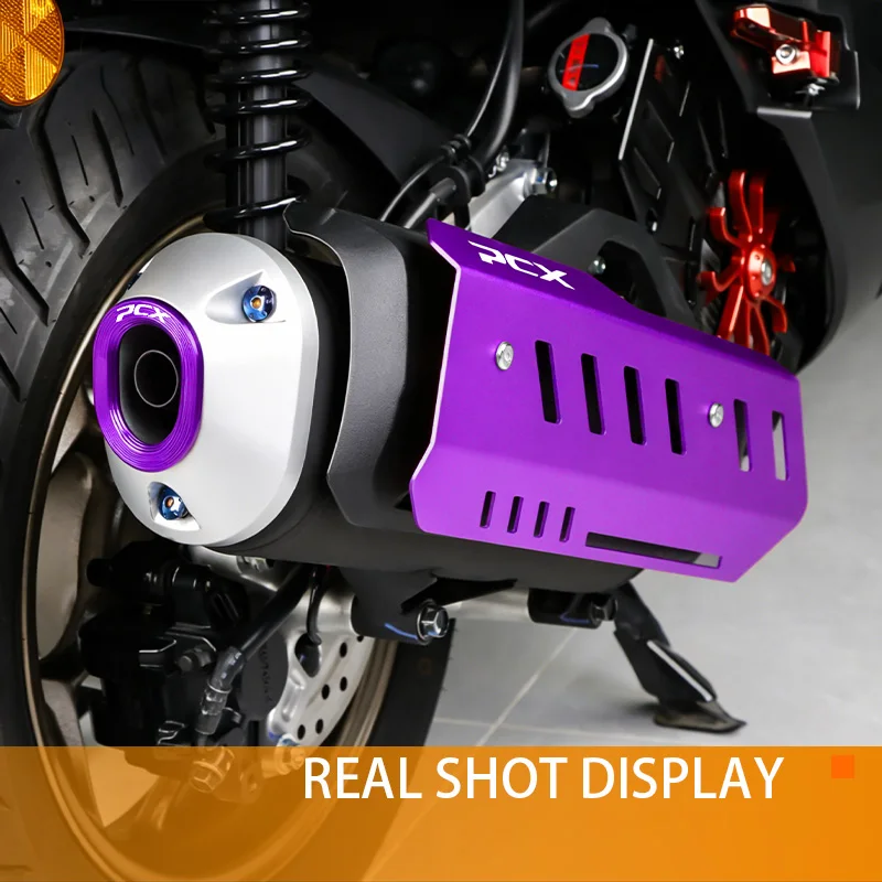 For Honda PCX 160 2021-2026 Motorcycle Exhaust Pipe Protector Heat Shield Cover Guard Anti-scalding Cover Protective Accessories