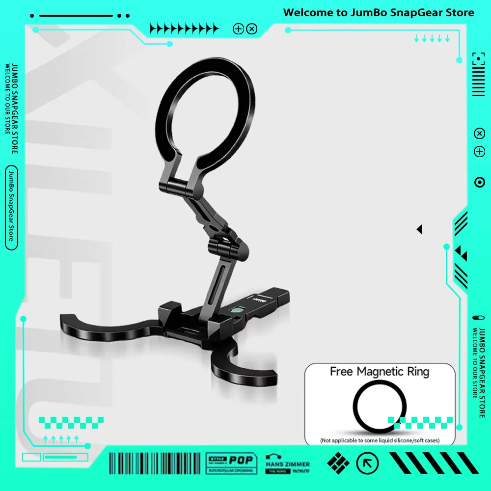 

Магнитная подставка для телефона XILETU COBONE, двусторонняя, тонкая, складная, с креплением Magsafe 1/4 дюйма для iPhone 17-13, для видеоблогов, путешествий, селфи, прямых трансляций, штатив