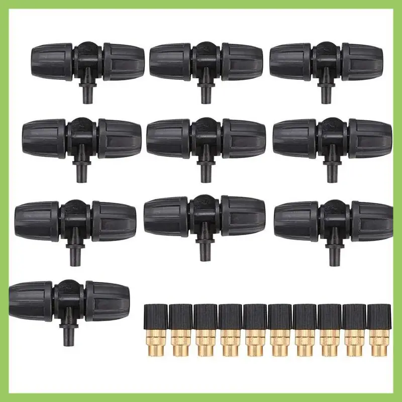 

10PCS Water Spray Head Nozzle,Drip Irrigation,10Pcs Atomization Irrigation For Garden Agriculture Watering Irrigation