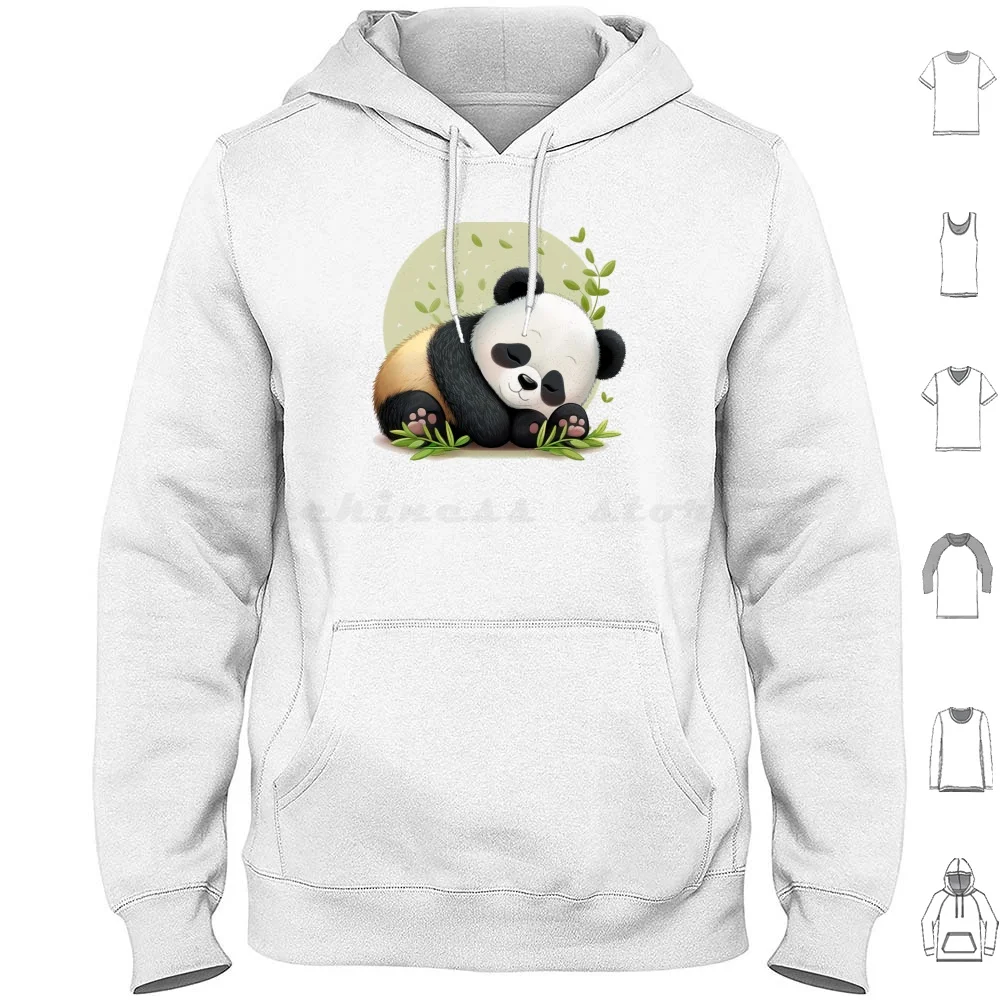 Slothful Panda / Lazy Panda 6 Hoodies Long Sleeve Slothful Panda Busy Doing Nothing Sloth Lazy Slothful Panda Cute