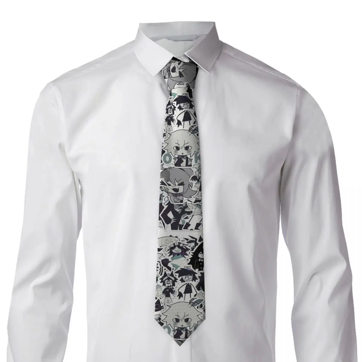 Cartoon Miss Circle 4 Necktie for Men Silk Polyester Slim Neck Ties Wedding Accessories Tie Casual Gravatas