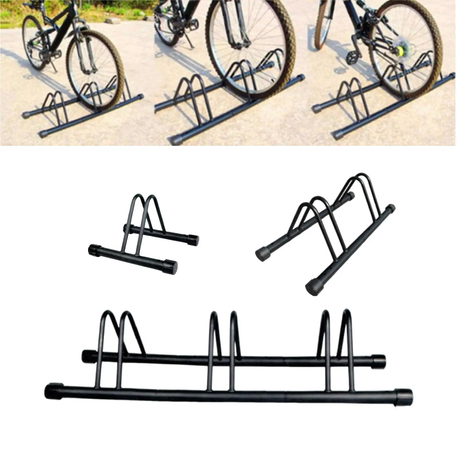 

Cycle Bicycle Parking Rack Steel Pipe Storage Floor Stand for Garage Home