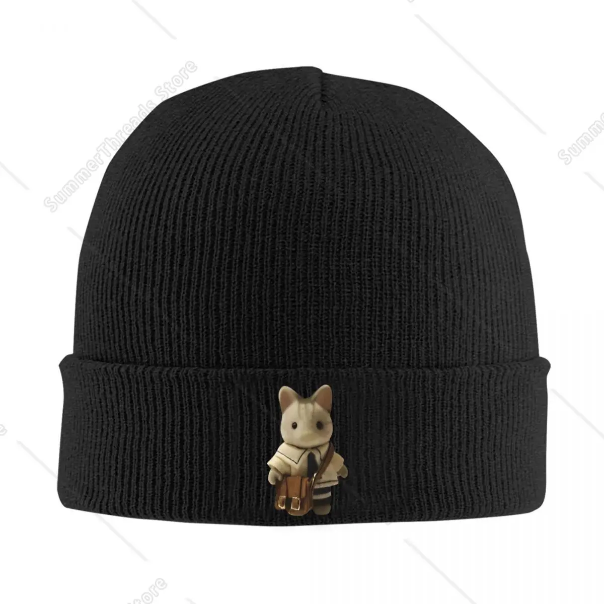 Cat Sylvanians Families Kawaii Animals Cartoon Knit Hat Beanies Autumn Winter Hat Warm Unisex Calicos Critters Caps Men Women