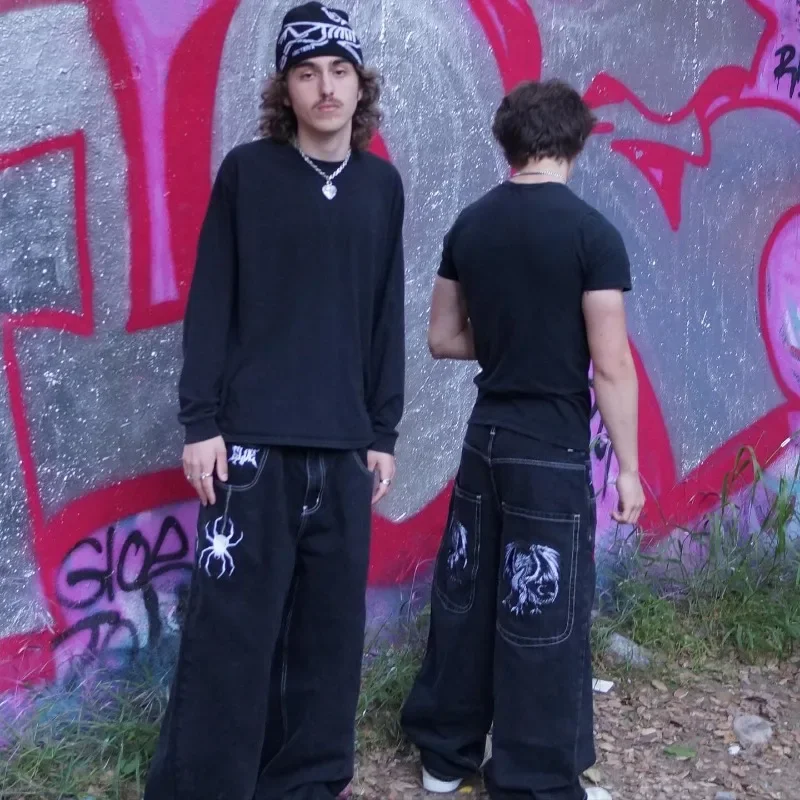 

Y2K Baggy Jeans vintage 2000s low rise jeans gothic Harajuku Streetwear men women biggest trashy ropa aesthetic wide leg