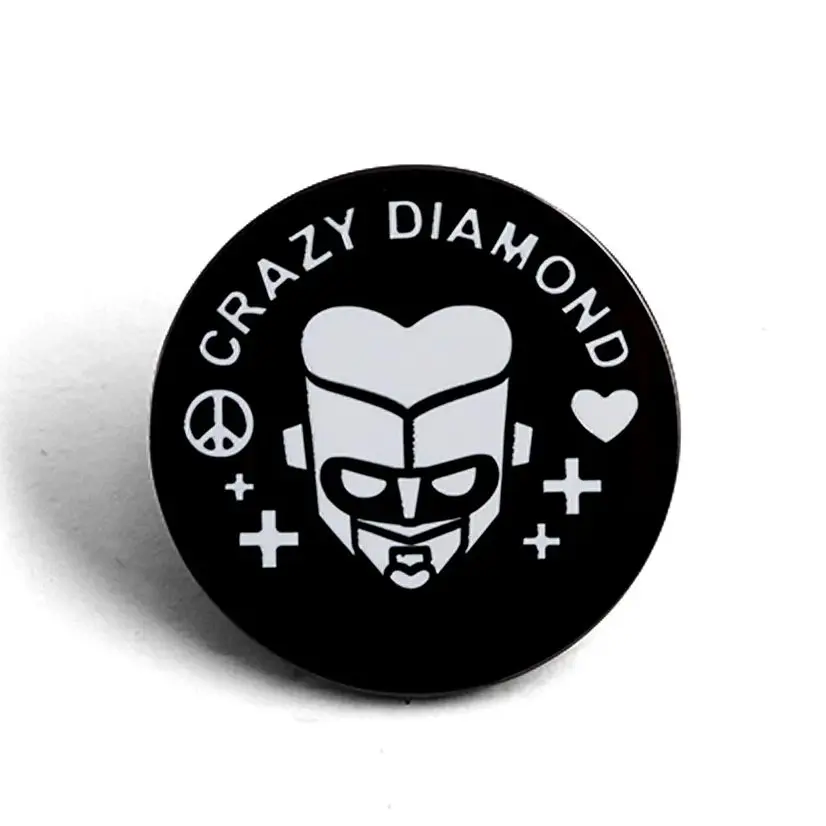 Jojos Bizarre Adventure Enamel Brooch Higashikata Josuke'S Stand Crazy Diamond Lapel Pin Repairs Healing Souvenir Love Fans Gift