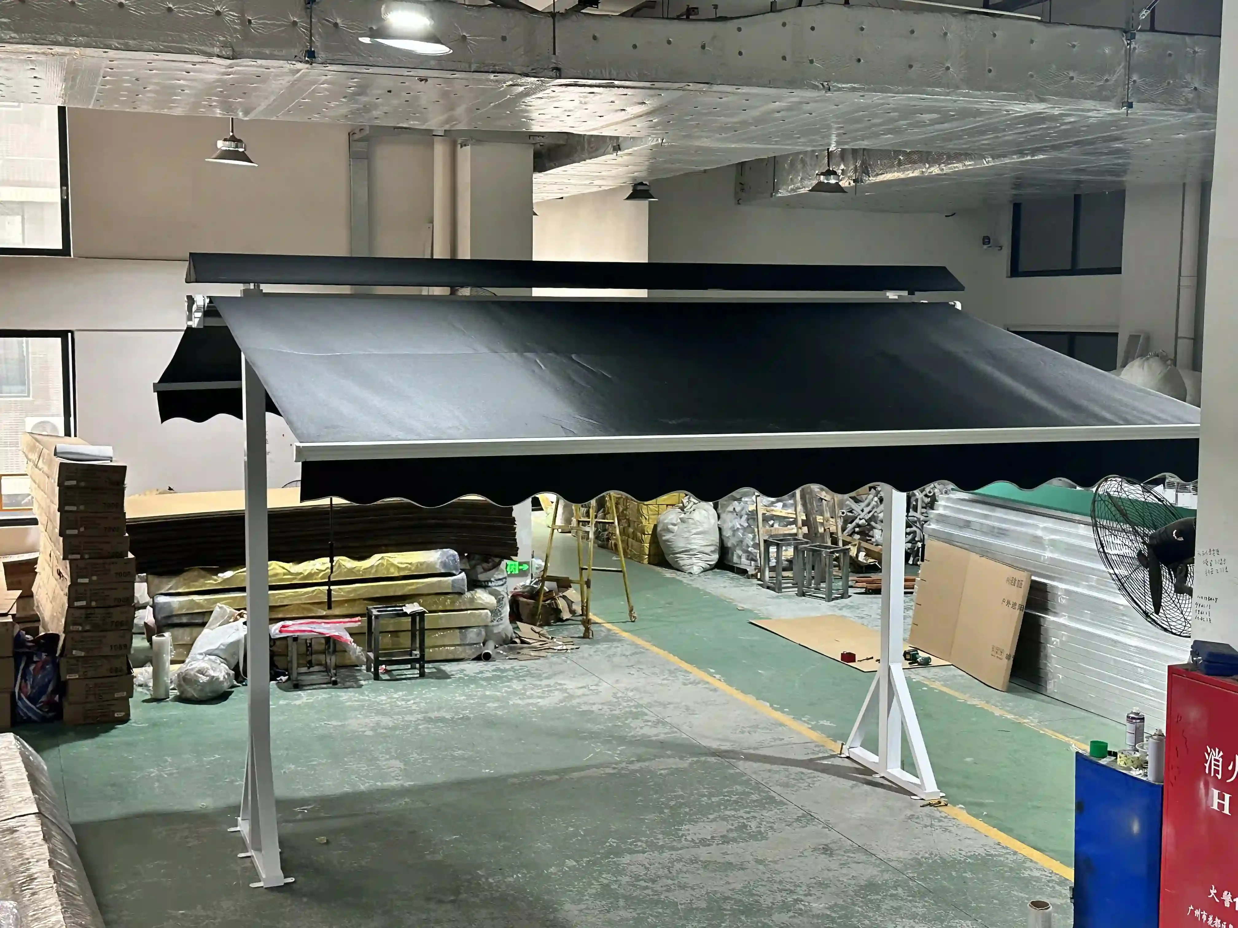 Wholesale Luxury Retractable Double-Sided Outdoor Sunshade Canopy Modern Automatic Remote Control Wedding Rain Canopies Customiz