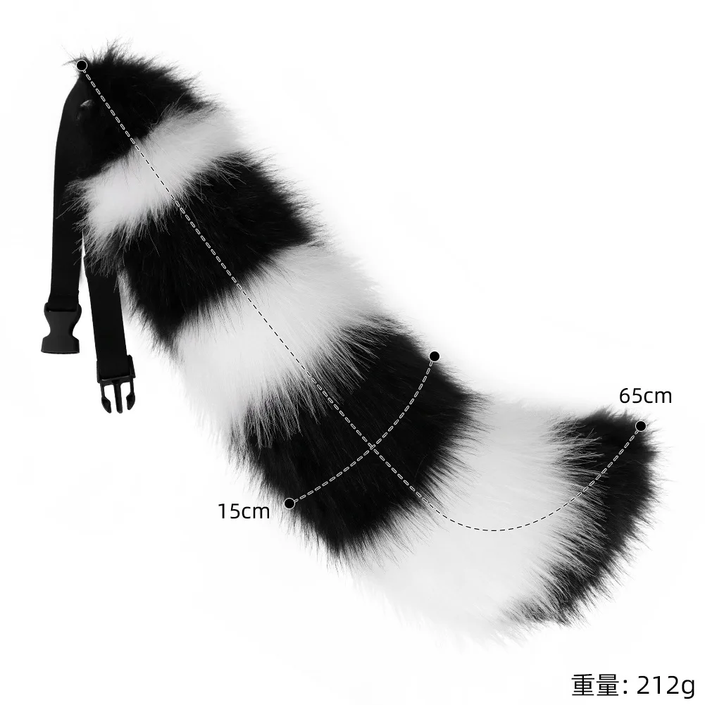 Anime Simulation Cute Fox Tail Cosplay Live Show Dress Up Handmade Plush Beast Tail