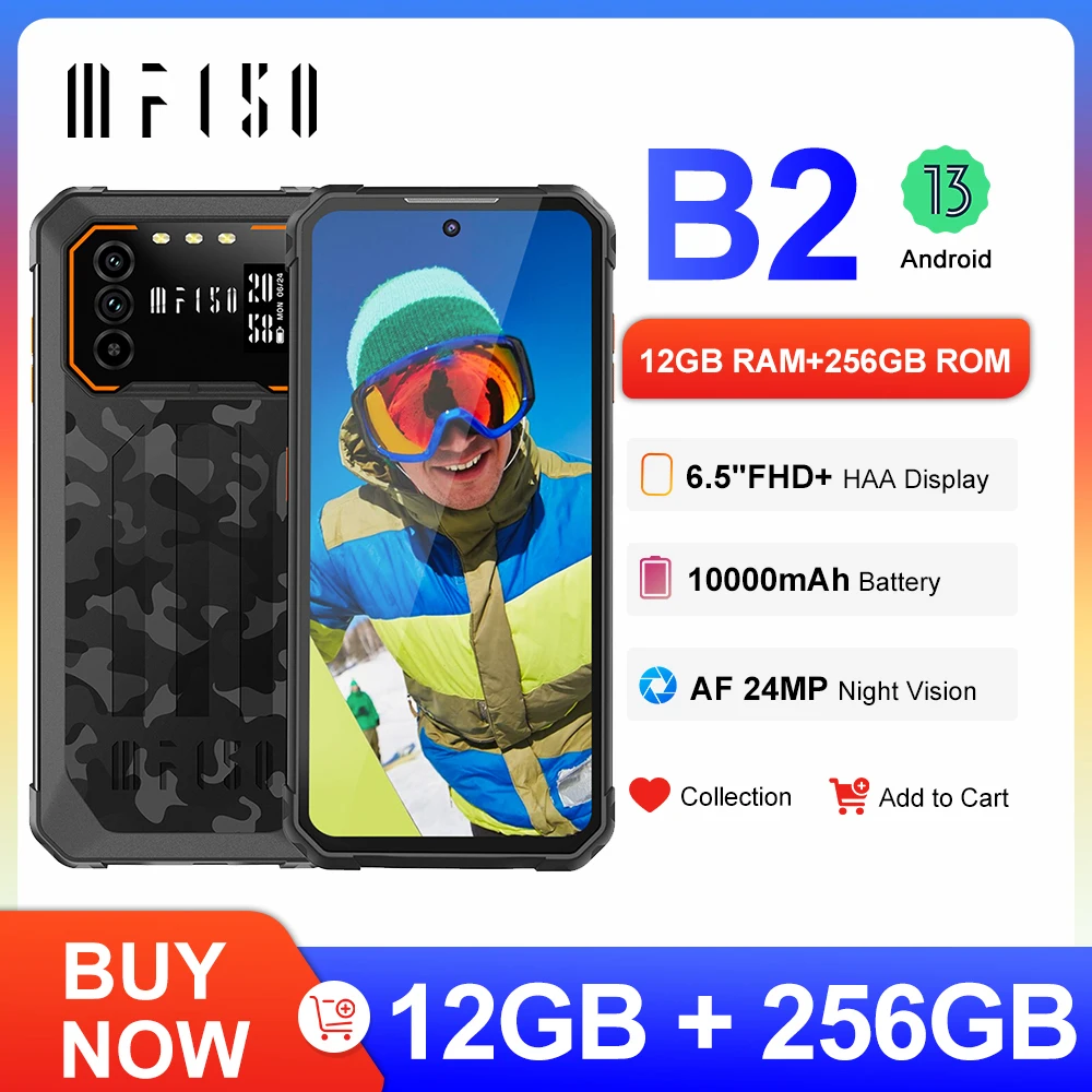 IIIF150 B2 12GB(6+6 Extended) 256GB Smartphone 10000mAh 6.5