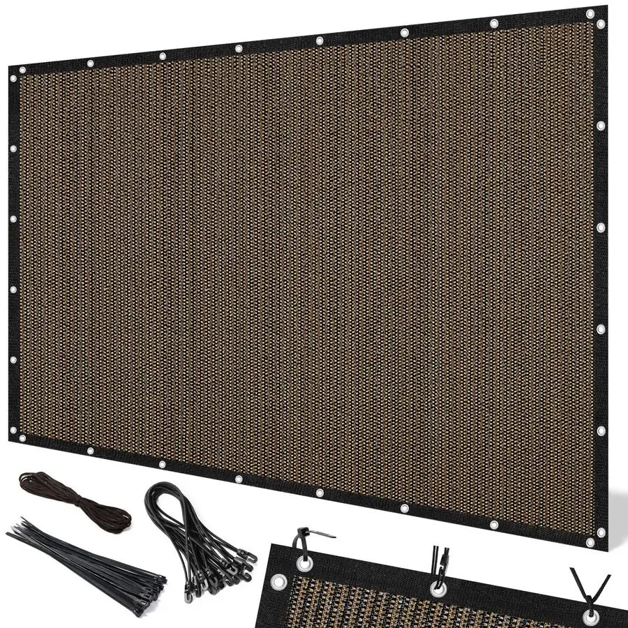 

90 Sun Shade Cloth, 10 x 12 FT Pergola Shade Cover Canopy with Grommets, Sun Screen Fabric Tarp for Patio, Outdoor, Garden, Back