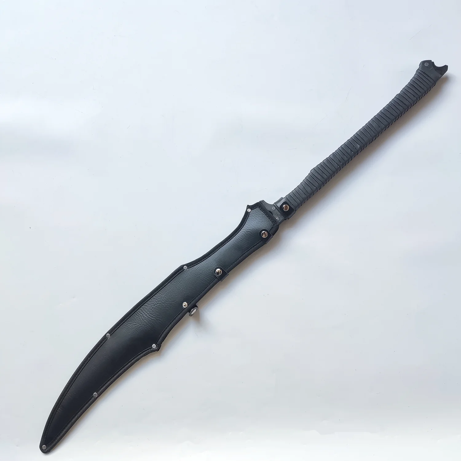 41.3 Inch Full Tang Carbon Steel Sword With Leather Sheath for Practice, Outdoor Use, Collection