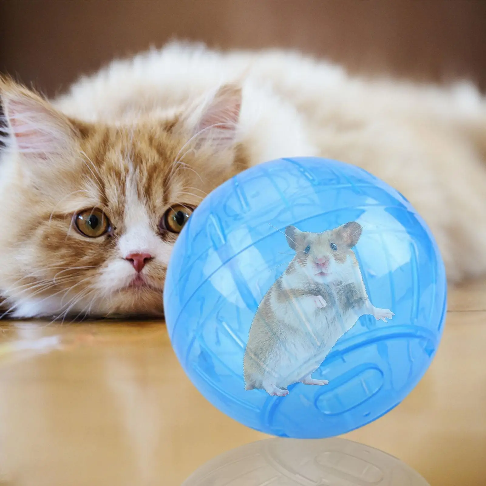Acrylic Hamster Exercise Ball Hamsters Running Toy For Syrian Hamster Small Pets Clear Crystal Run Wheel Safe Pet Supplies view 4