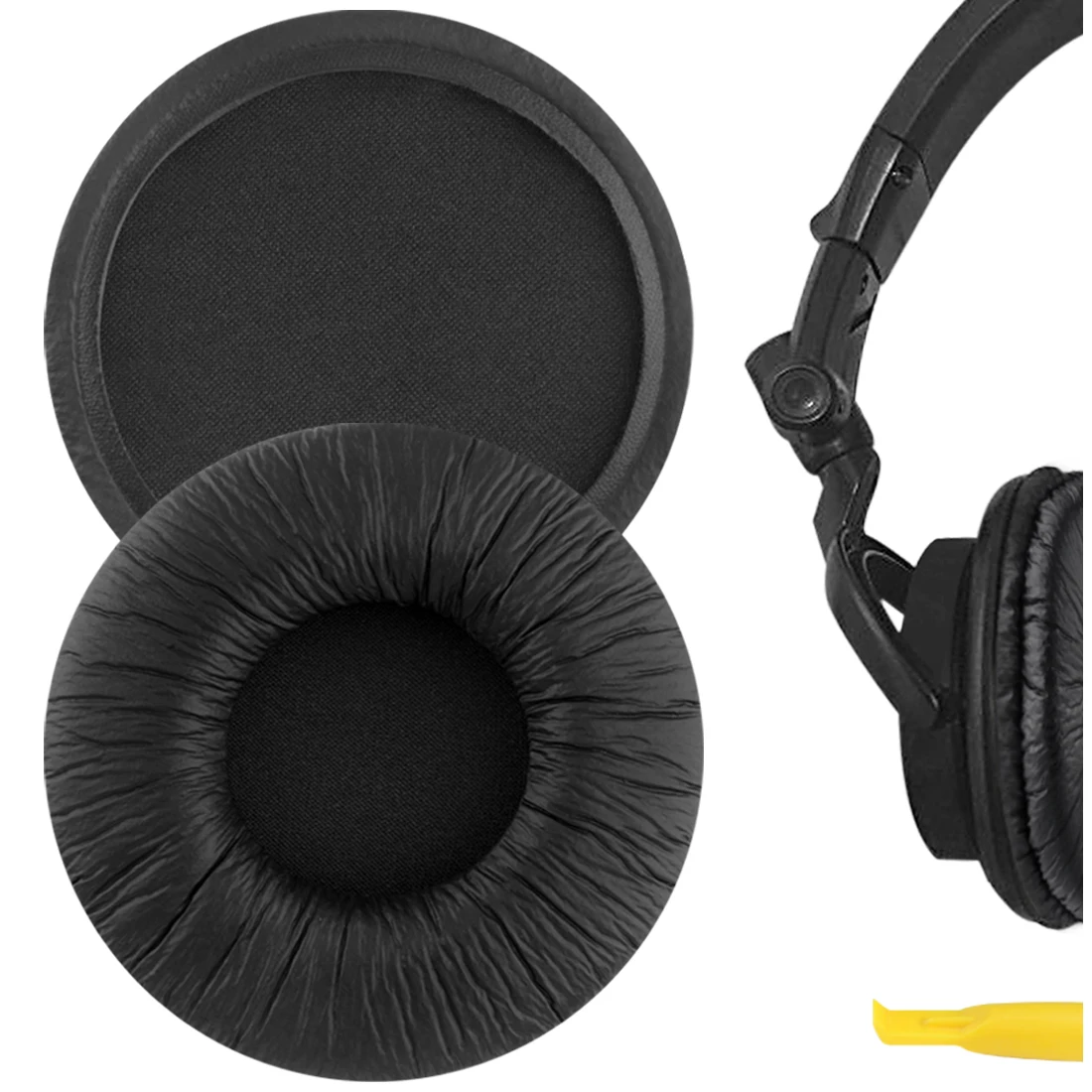 Geekria QuickFit Leatherette Replacement Ear Pads for Sony MDR-V55 V500DJ Headphones