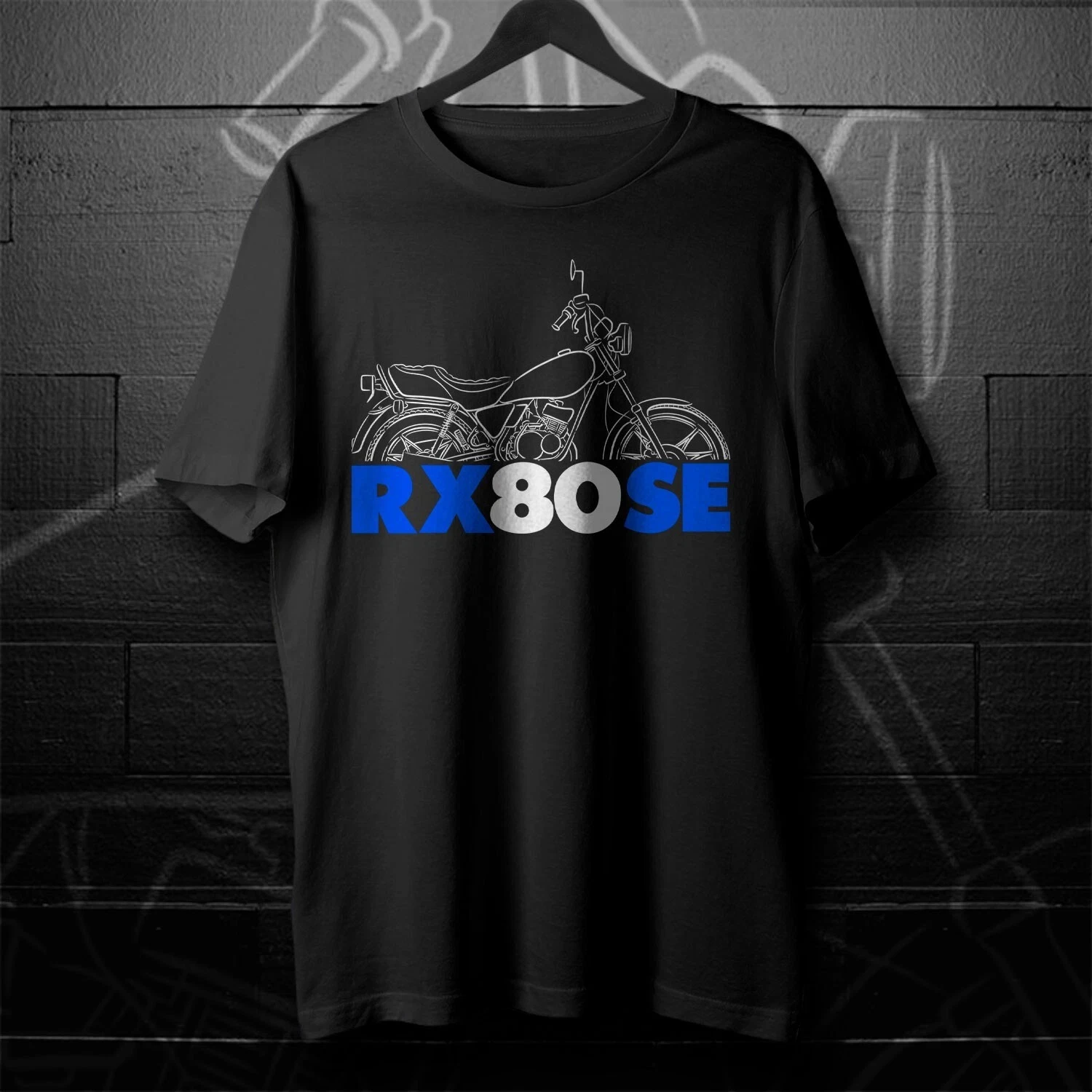 

2025 Classic Cotton Crew Neck Short Sleeve High Street Men's and Women's RX80/RX100 /RX180 Fans Motorcycle Riders T-Shirt Top