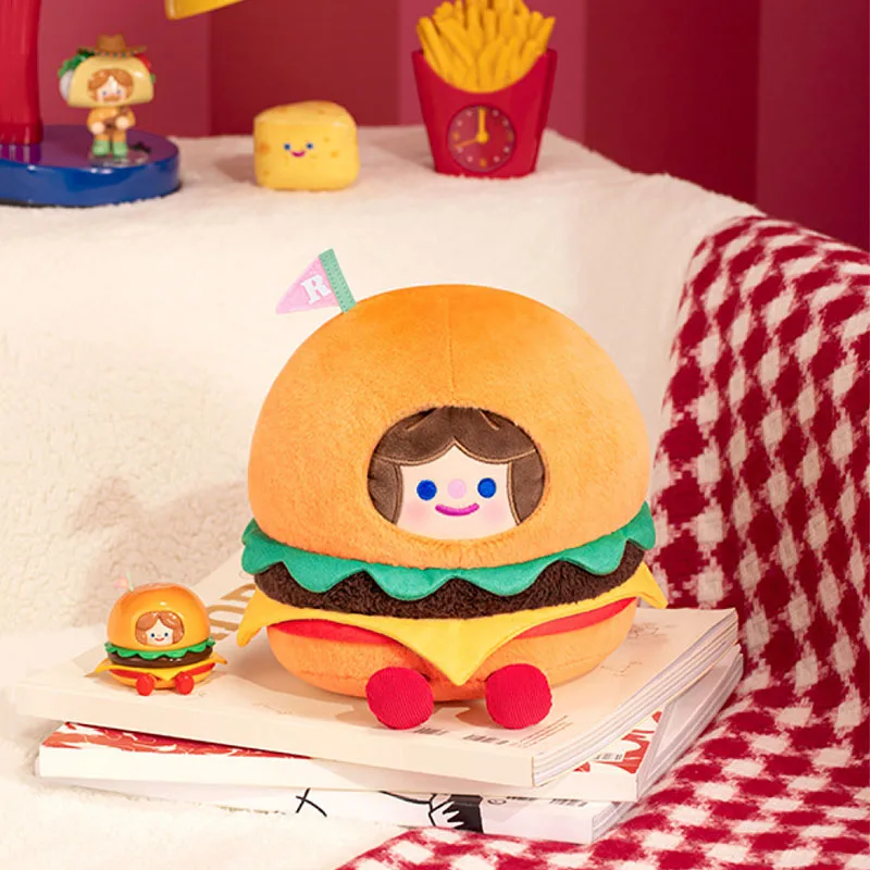 

FINDING UNICORN RiCO Cheese Burger Plush Doll Kawaii Ornaments Figurines Home Decor Desktop Model Dolls Gilrs Gift Model Toys