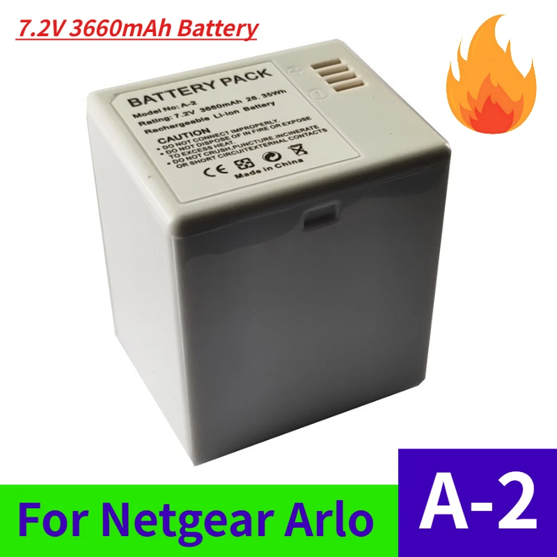 

Аккумулятор A-2 7,2 В, 3660 мАч для Netgear Arlo Go Cell класса A