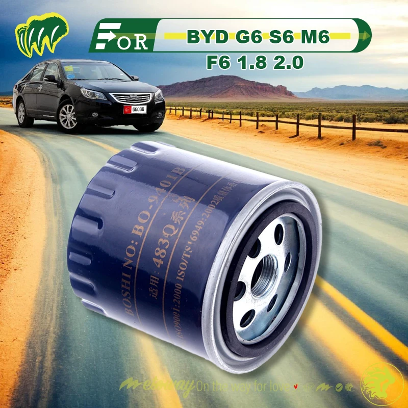 

For BYD G6 S6 M6 F6 1.8 2.0 Engine Oil Filter Replace Filter Engine Oil Filter Element Filter Grid Replace Accessory