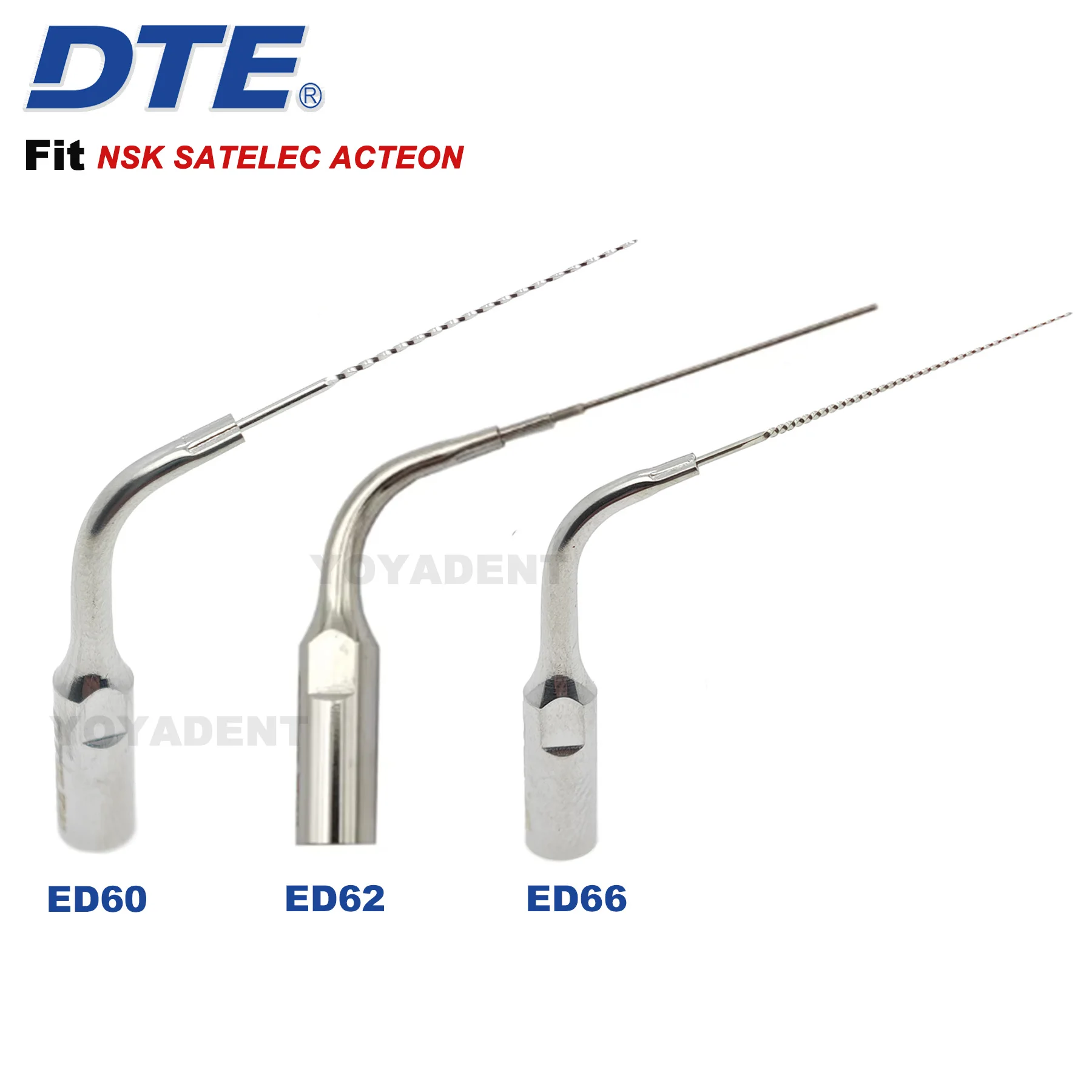 Woodpecker DTE Dental Root Canal Irrigation Tips Ultrasonic Scaler Tips 0.15/0.2/0.3mm Fit NSK SATELEC ACTEON Scaler