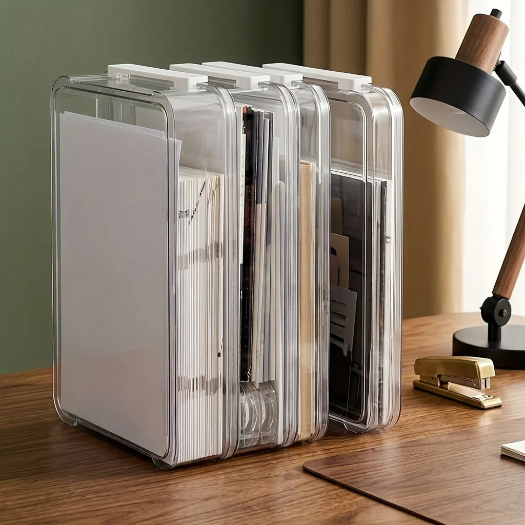 Stackable file storage box,pencil,certificate,test paper storage,office/study/home supplies,back to school season,Christmas gift