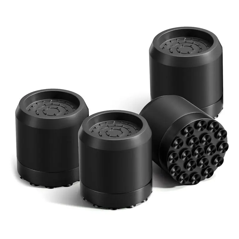 AEE8-Washing Machine Anti-Vibration Pads With Strong Suction Cup, 4 Pieces Anti-Slip Noise Reduction Stabilizer Feet Pads