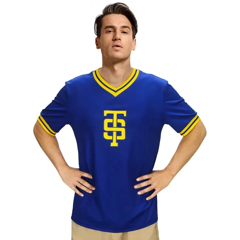 Taylor Cheerleader camiseta Top hombres TS Shake It Off azul amarillo trajes de porristas fiesta de Halloween disfraz de concierto para hombre Ged