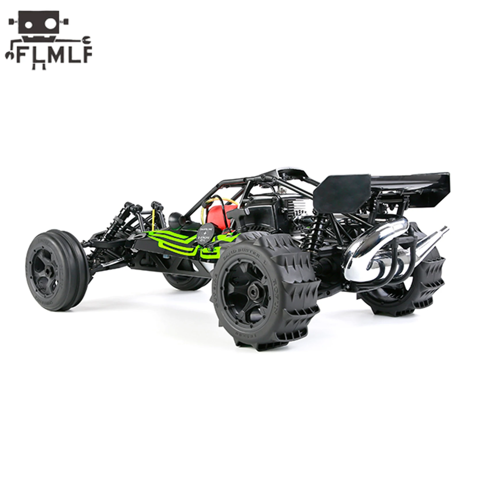 ยางทะเลทรายด้านหลัง2ชิ้นสำหรับ1/5 rovan rofun HPI kingmotor Baja 5B SS