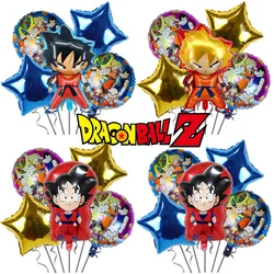 Zestaw Dragon Ball Z balonem Kawaii Anime syn Goku dekoracja na imprezę Z kreskówki przybory dla niemowląt zabawki dla dzieci