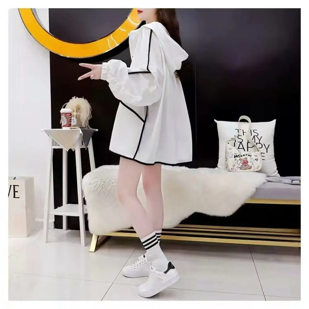 Fashion Long-sleeved Women Sunscreen Hoodie Breathable Outdoor Sports UV Protection Shirt Thin Thin Jacket Women
