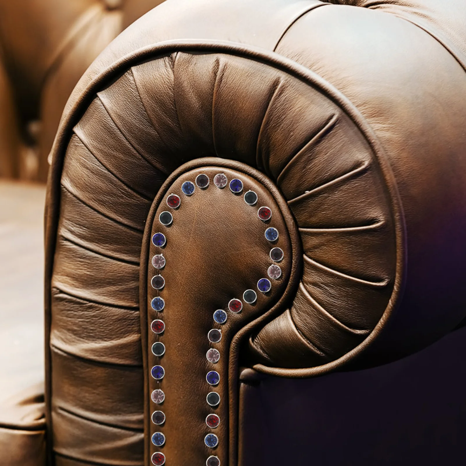 

120Pcs Crystal Rivets 8Mm Rhinestone Rivets for Craft DIY Bag Shoe Belt Decoration Studs Craft Rivet