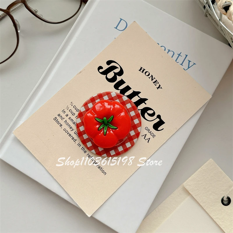 Тема завтрака, корейское милое яйцо, помидор, клубника, магнитная подставка для телефона для iPhone, аксессуары Magsafe Smart Tok