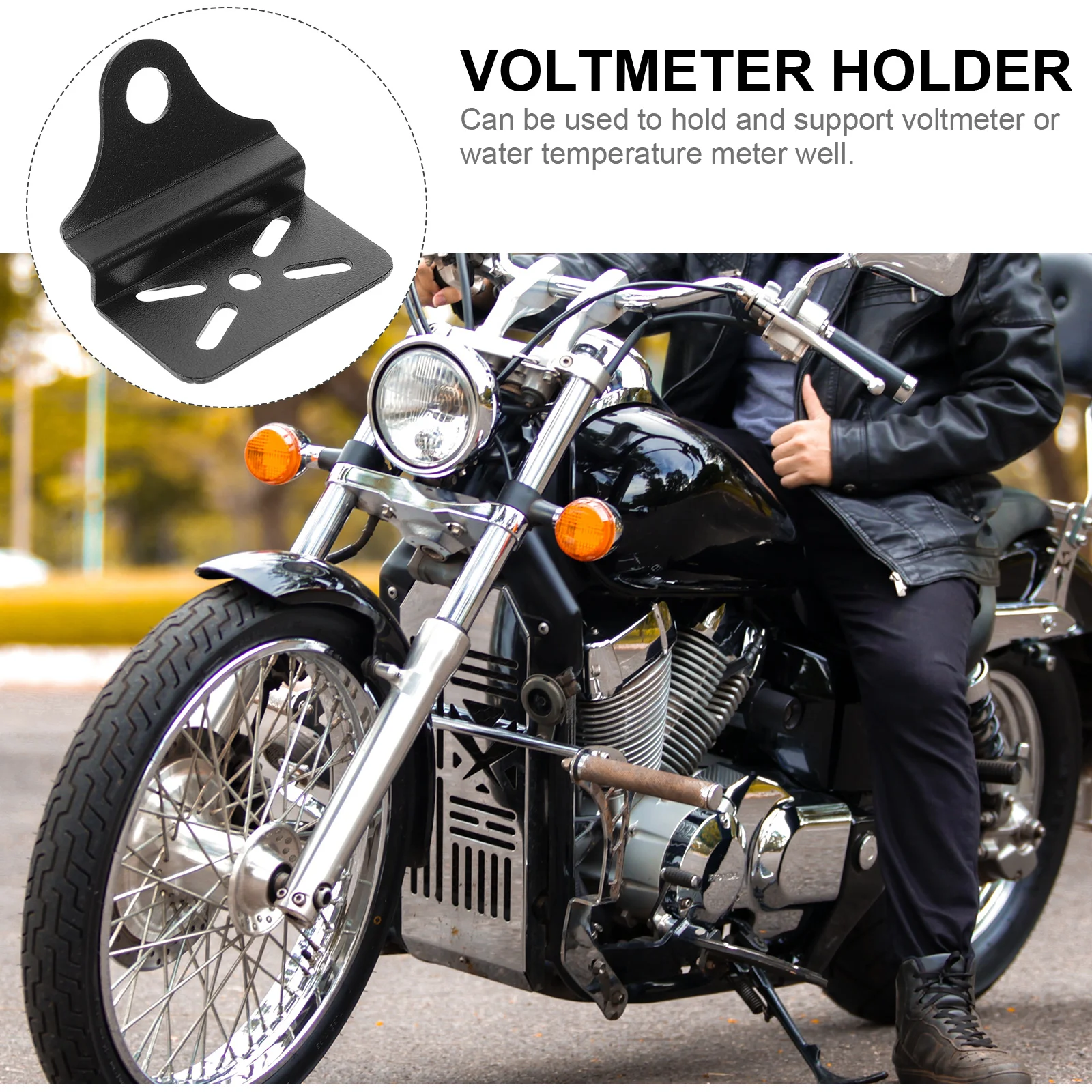 Modified Instrument Bracket Voltmeter Holder Motorcycle Mounting Motorbike Air Temperature Gauge Accessories