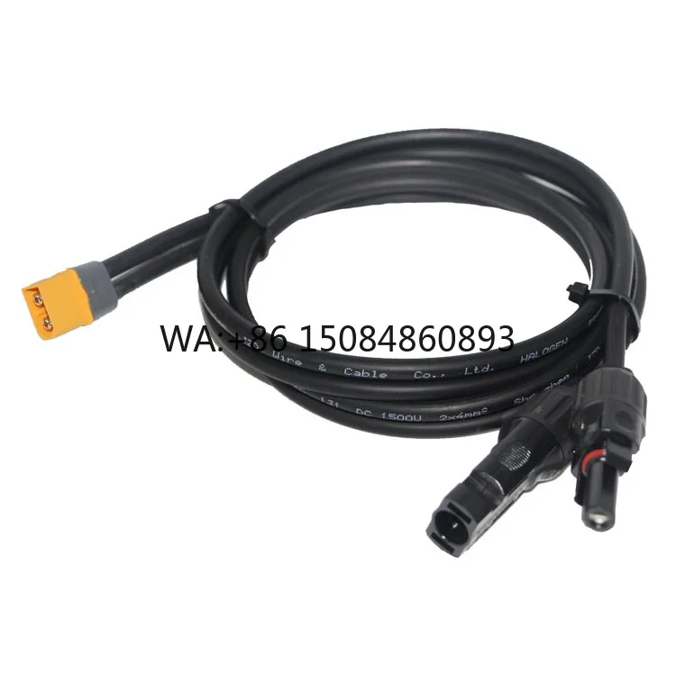 

DC1500V 4mm2 Solar Panel Connector to XT60H-M Connector Cable PV Cable for Portable Power Station