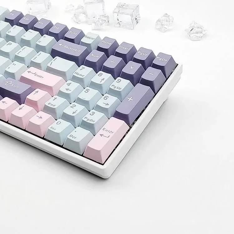 Macaron 126-toetsen PBT Cherry Profile MX Keycap Game Mechanisch toetsenbord Keycap Geschikt voor kantoorgames