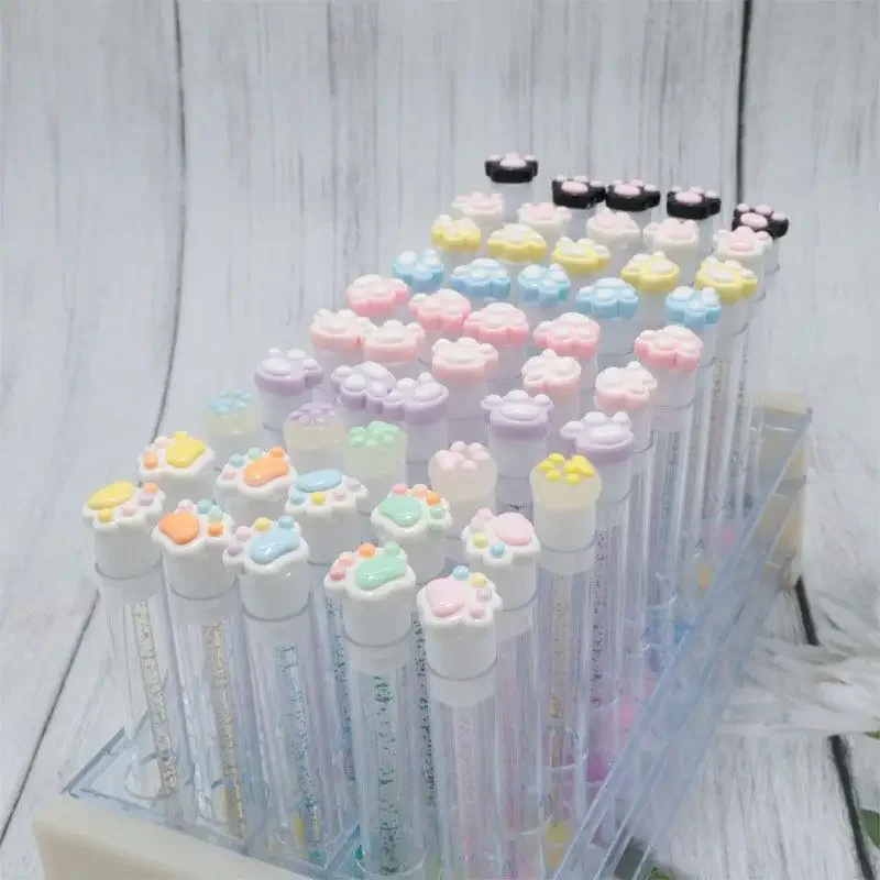 การ์ตูนแมวตีนขนตาแปรงหลอดมาสคาร่าแบบใช้แล้วทิ้งหลอดReusable Lash Spooliesแปรงกันฝุ่นทําความสะอาดหลอด