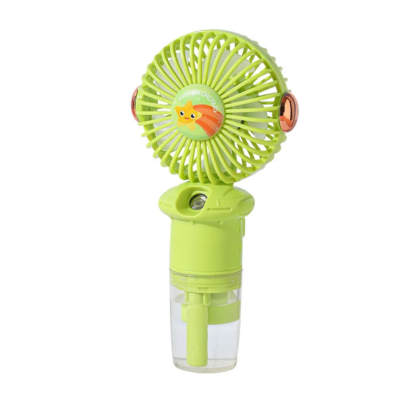 Outdoor Rechargeable Mist Fan Portable Electric Hand Fan Mini Cooling Mist Spray Fan