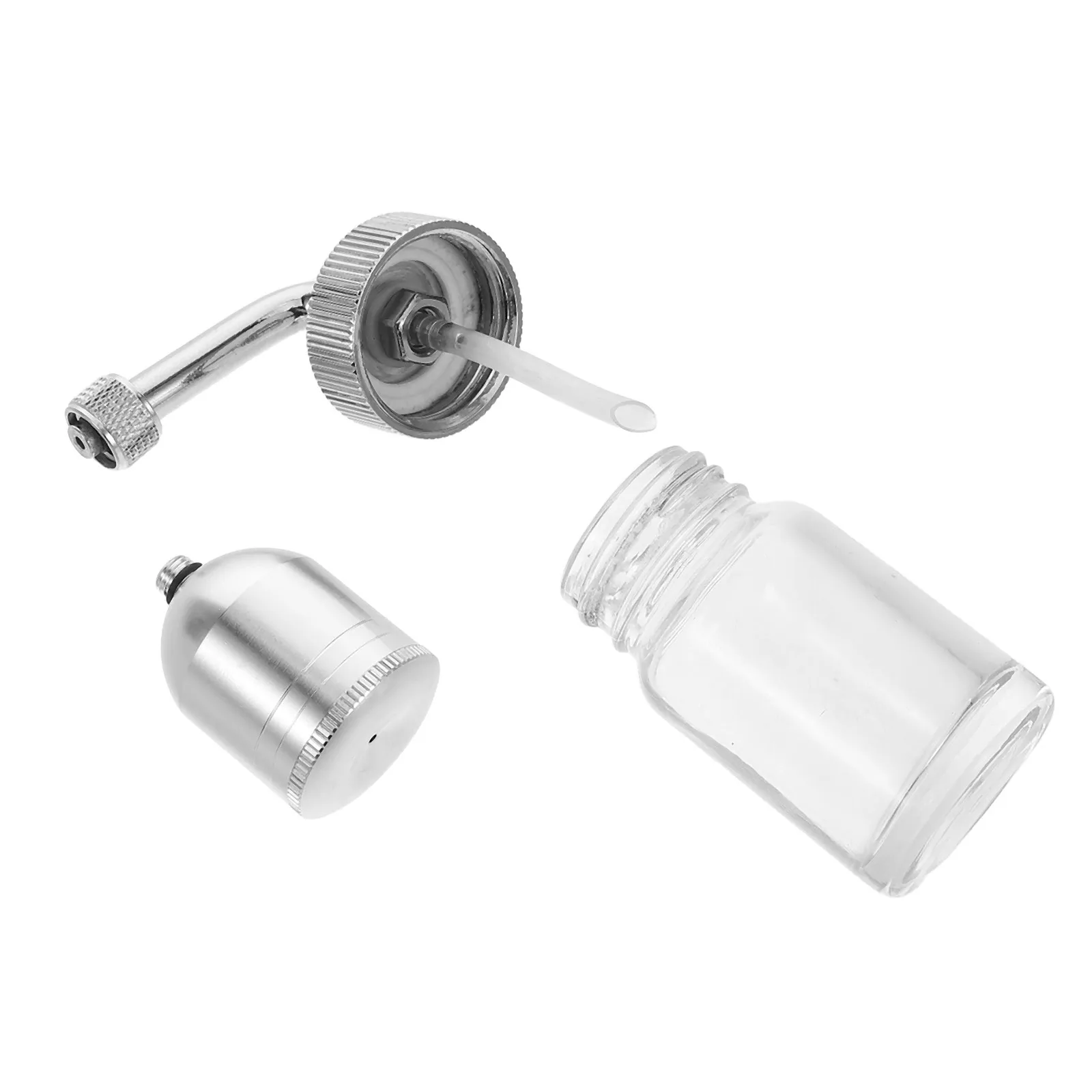 

2 шт. компактных многоразовых стеклянных флаконов для пигментов аэрографа, сменные емкости для аксессуаров для аэрографии