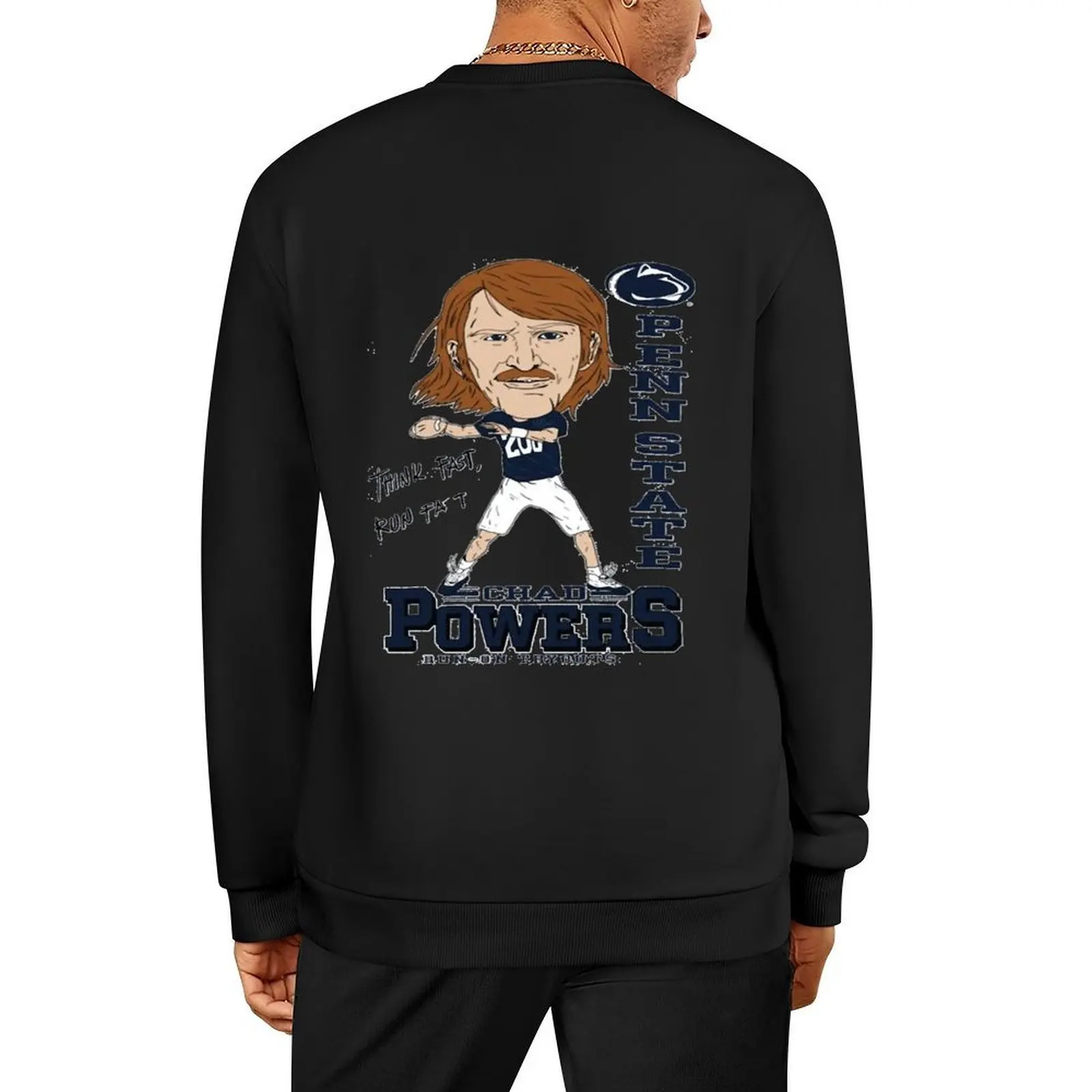 

Chad-Powers,Chad-Powers-Think-Fast-Run-Fast-Classic Pullover anime clothes men's winter sweater tracksuit autumn sweatshirt