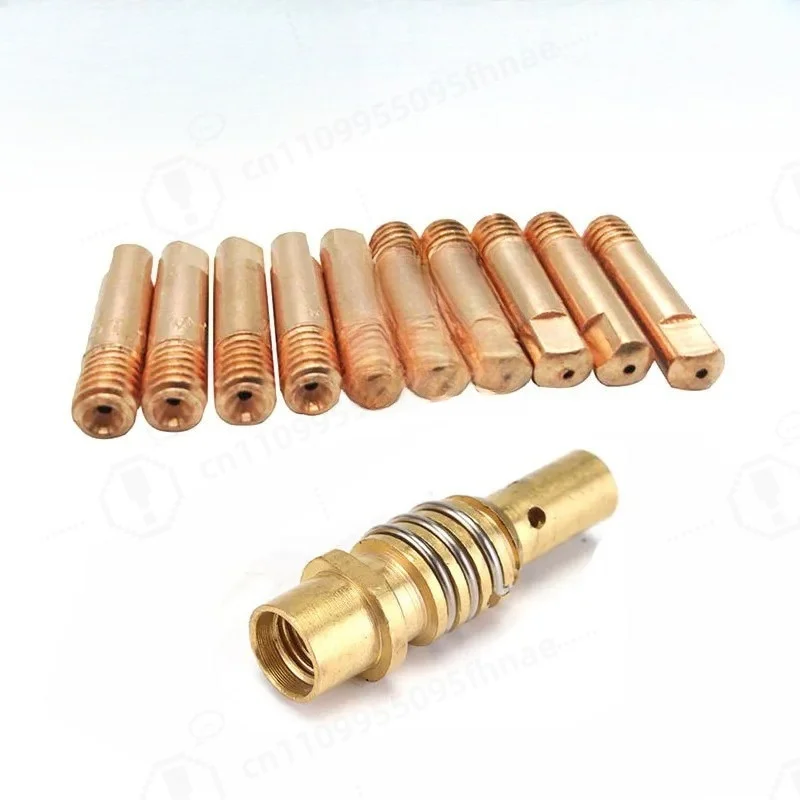24PCS MB15AK MIG MAG Welding Torch Kit Connecting Rod Conductive Nozzle Protective Cover Gas Diffuser Replacement Parts