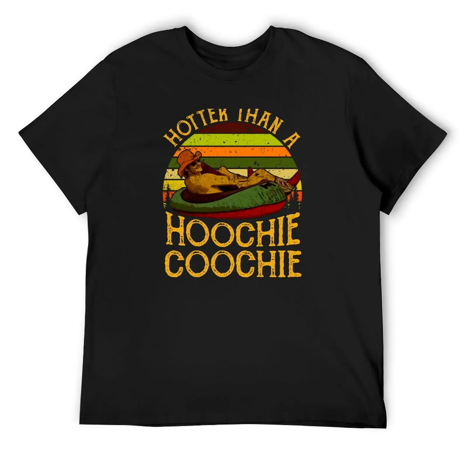 Hotter Than A Hoochie Coochie T-Shirt blue archive man clothes luxury clothes men