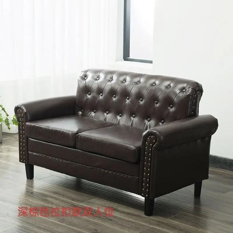 American, retro, first layer cowhide, old-fashioned, pull button, genuine leather, sofa, oil wax