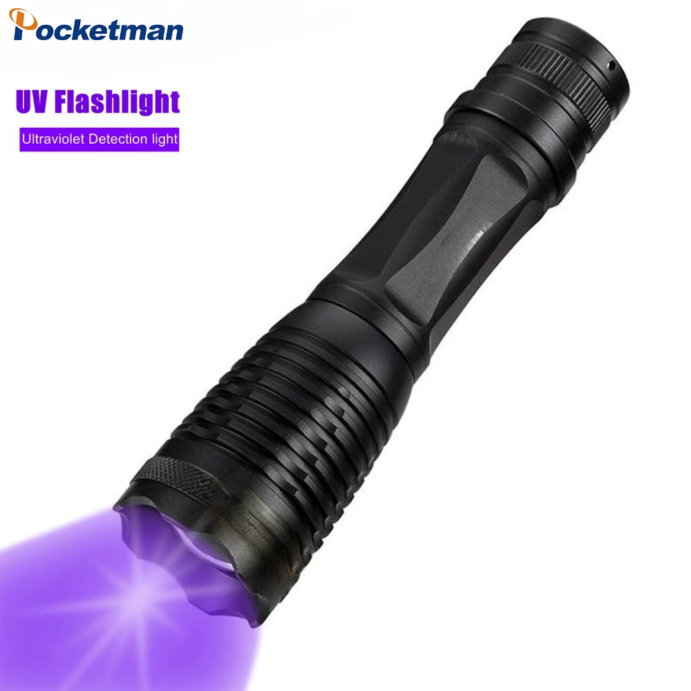 Torcia a LED UV 395nm torcia a raggi ultravioletti a luce nera luce UV/luce bianca per rilevamento di scorpioni di urina per animali domestici illuminazione interna