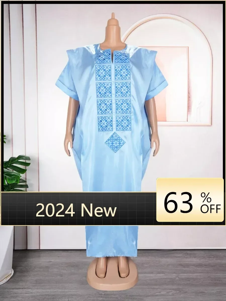 

African Dress For Woman Embroidery Design Ladys Clothes Plus Size Dresses For Women