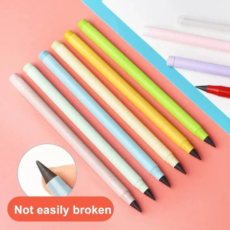 Set Unlimited Eternal neuer Bleistift ohne Tinte, Schreibstift zum Schreiben von Kunstskizzen, Schreibwaren, Kawaii-Stift, Schulgeschenk für Kinder