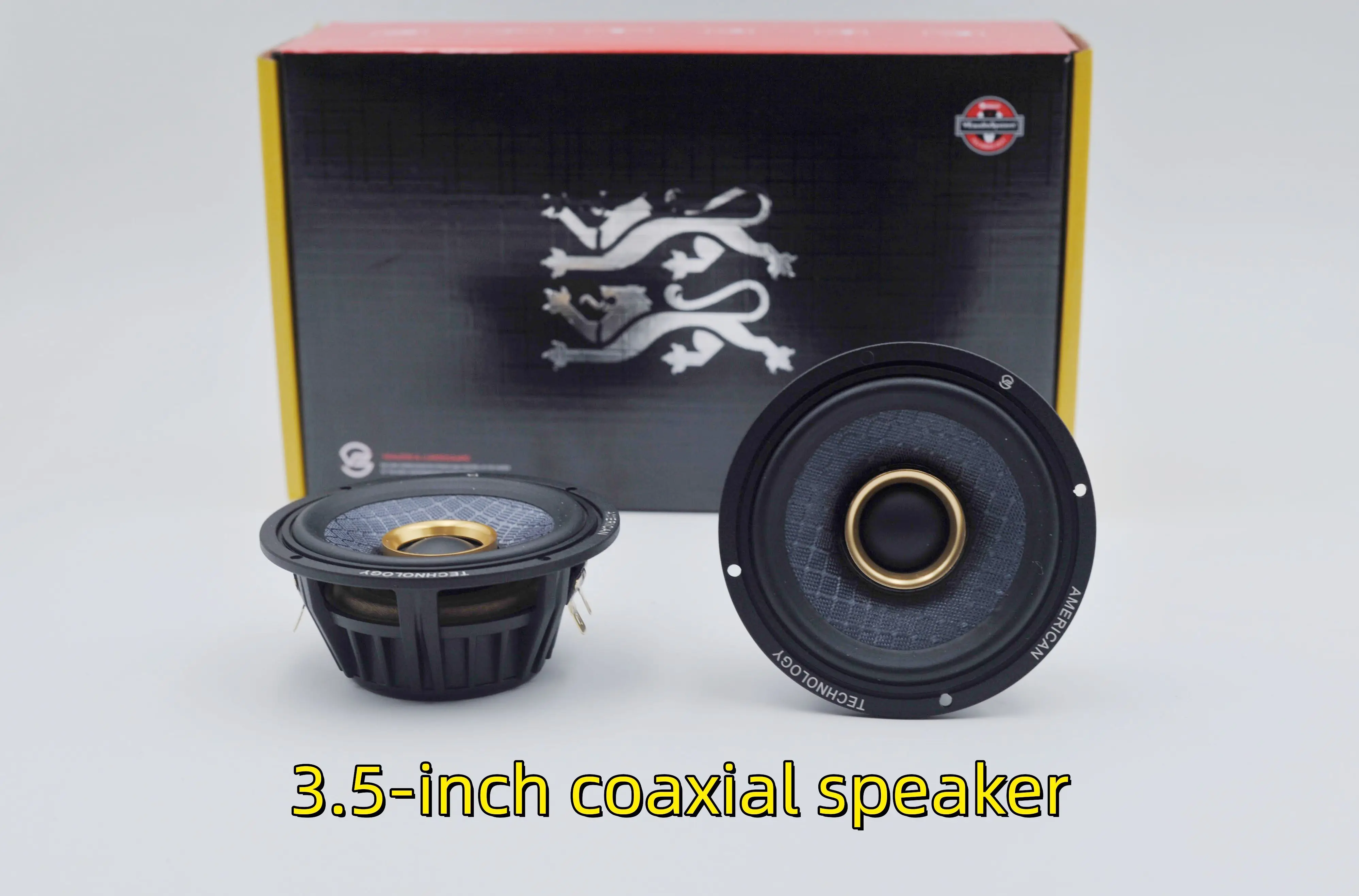 3.5-Inch Same Point Sound Source Mid-Range Speaker, Car Center Speaker, Car Two-Way Three Channel 3-Inch Mid-Range Speaker
