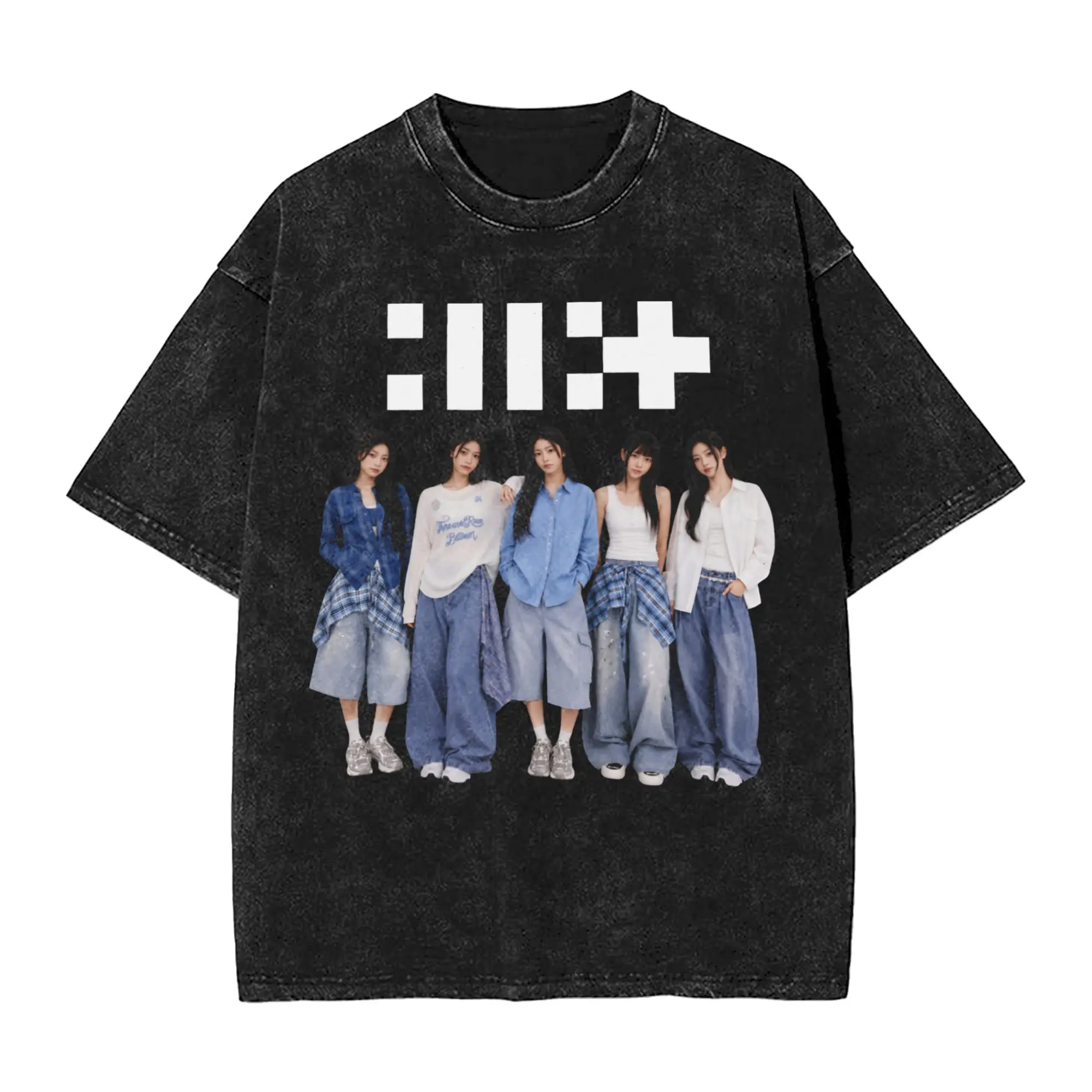 Men's ILLIT South Korea Girls' Group T Shirts  Tops Summer Short Sleeve T Shirt Crew Neck Trendy Cool Pattern Tee Shirt Cheap