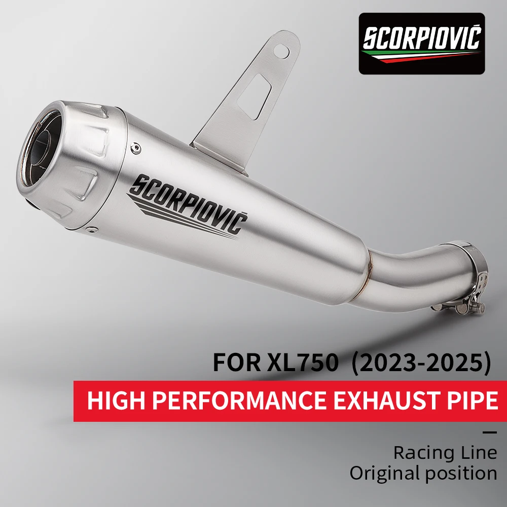 

Motorcycle Exhaust Integrated Mid And Tail Muffler Kit For XL750 Transalp 2023-2025 Moto Performance Parts