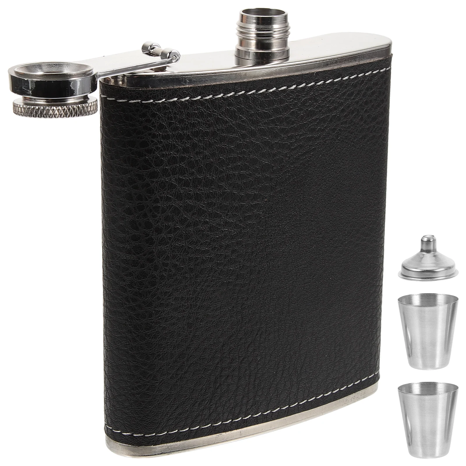 

Stainless Steel Flagon Hip Flask Camping Gifts Lightweight Portable Funnel Travel Liquor Flask Insulated Flasks Outdoor Men