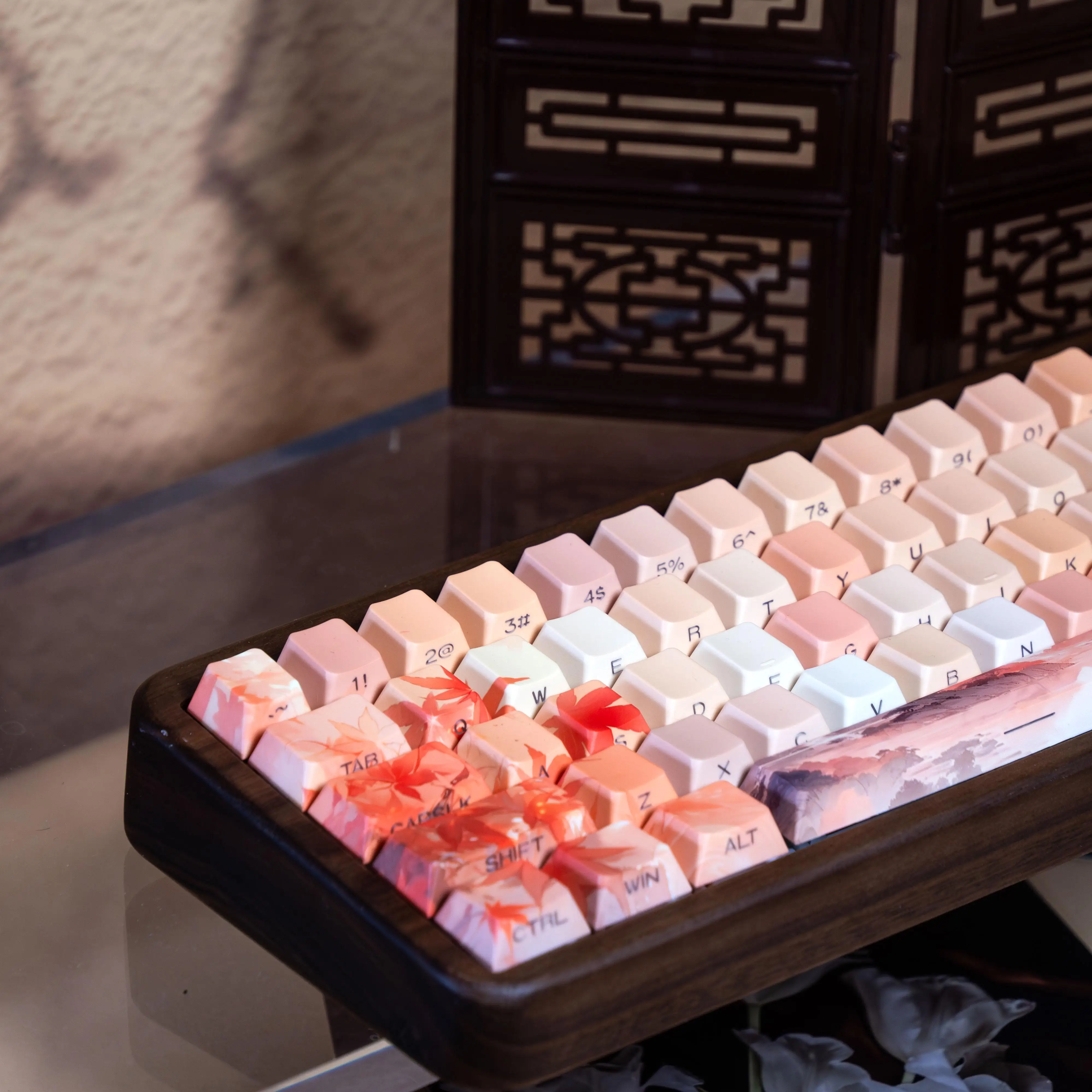 MXメカニカルキーボード用の半透明のPBTキーキャップ,かわいいアニメ,120キー