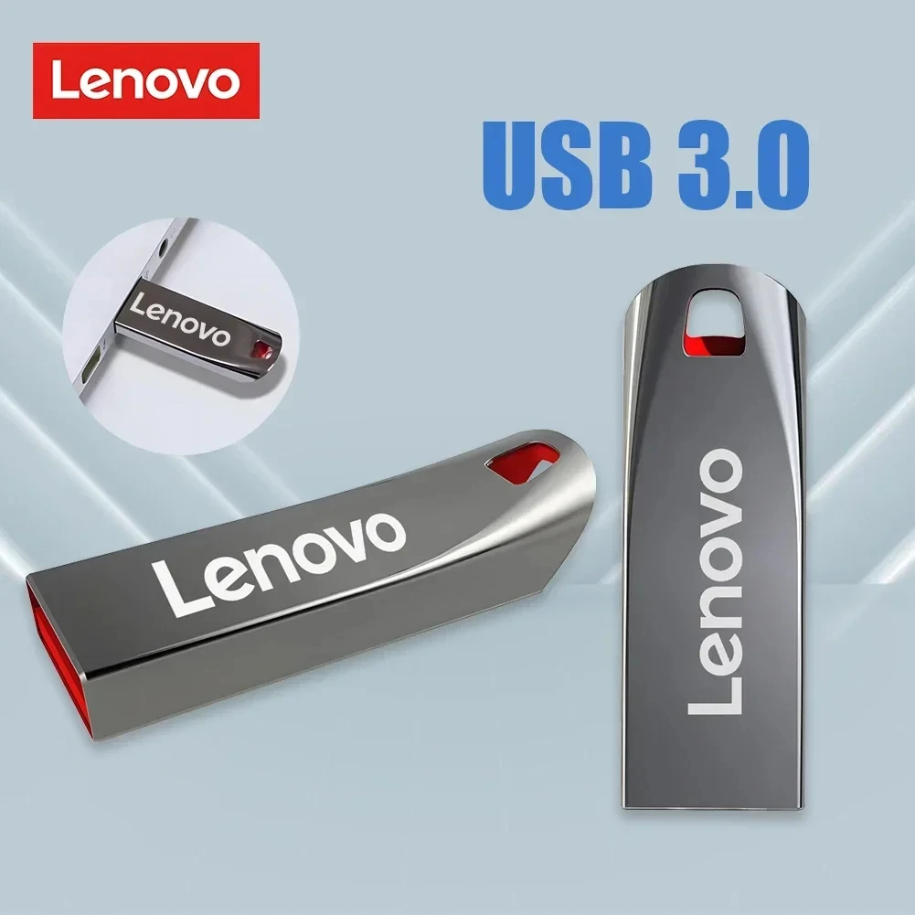 Lenovo 2TB USB 3.0 Metal Flash Drives High Speed Pendrive 1TB 256GB Portable Usb Drive Waterproof Memoria Mini Usb Flash Disk