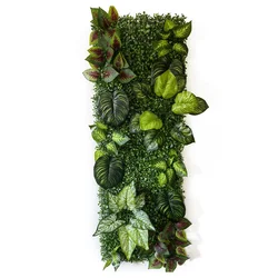 40 * 120CM 3D Artificial Green Plant Grass Wall Panel Turtle Back Flower Vine Plants Hotel Garden Home Decoration