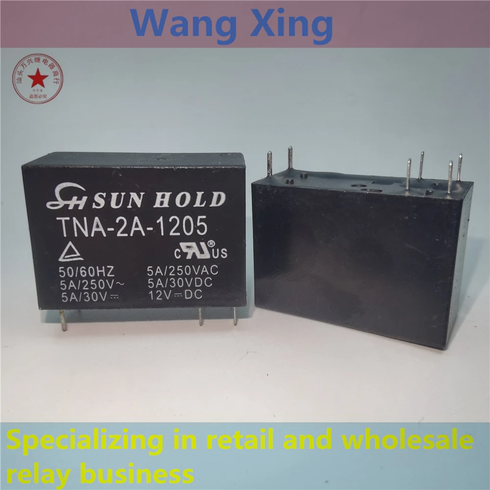 TNA-2A-1205 12VDC Electromagnetic Power Relay 6 Pins